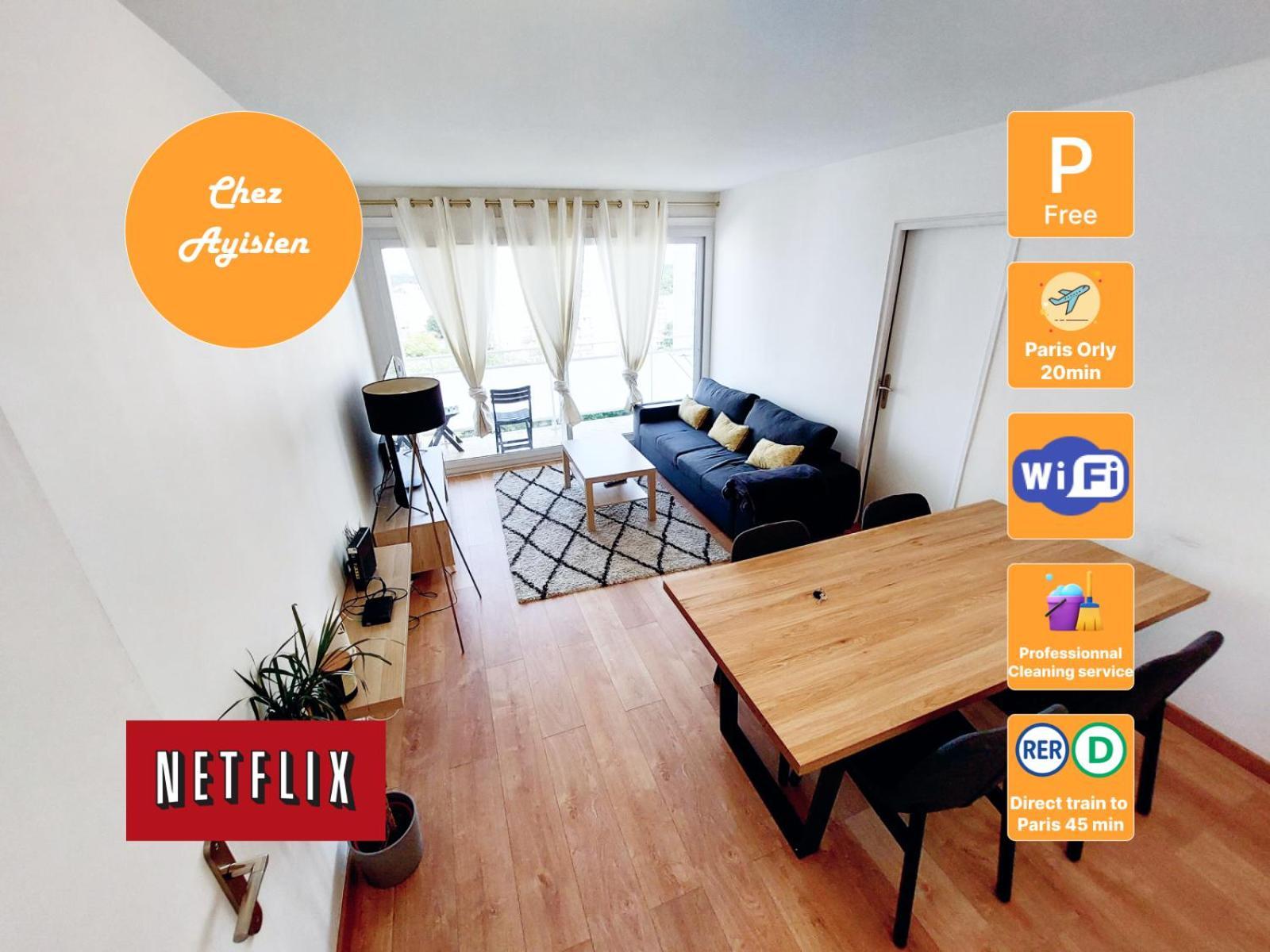 Beautiful & Cosy 3 Bedrooms Full Accommodation Ris-Orangis Exterior photo